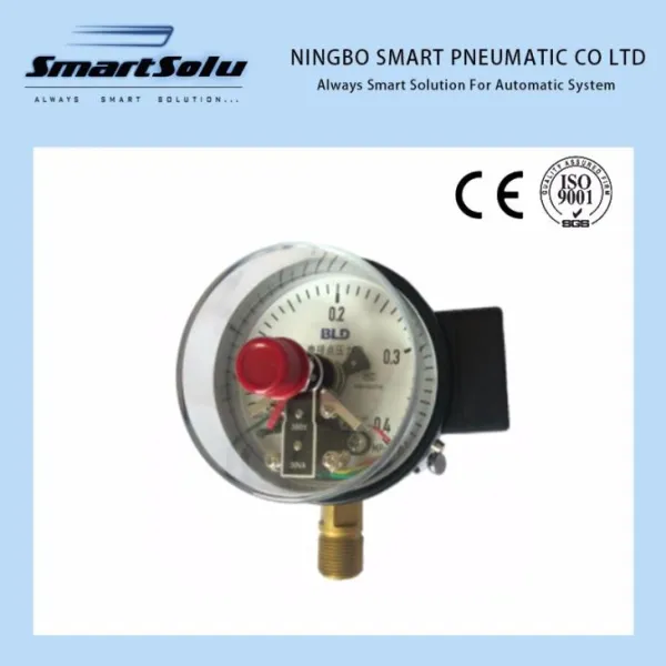 Visokokvalitetni električni mjerač tlačnog vakuuma od nehrđajućeg čelika, normalnog snap-djelovanja